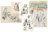 Untitled by Wolfgang Roth, Mixed media and ink drawings (6), sold Apr 2026