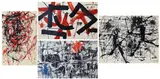 Broad Brush Abstracts by Louis Tavelli, Oil on paper and mixed media/collage, sold Apr 2026