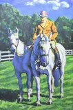 My Father with his Horses by John Gwinn, Oil on treated canvas on wood "My Father with his Horses", sold Apr 2026