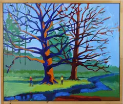 Untitled by Edwin A. Brent, Oil on canvas, sold Apr 2026