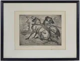 Railroad Crossing by Kurt Wiese, Etching, sold May 2026