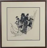 Untitled by Jacob Landau, Woodcut with inscription, sold May 2026