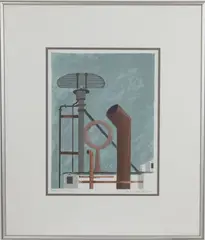 Radar & Exhaust by Morris Blackburn, Serigraph, sold May 2026