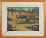 Cox's Gravel Pit by Albert Serwazi, Oil on board, sold May 2026