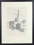 Rubber Mill by Adolphe W. Blondheim, Lithograph, sold May 2026