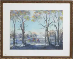 Untitled by Leonid Gechtoff, Watercolor/gouache, sold May 2026