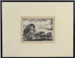 Pioneers Resting by Eugene Higgins, Etching, sold May 2026