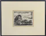 Pioneers Resting by Eugene Higgins, Etching, sold May 2026