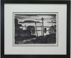 October Afternoon by Julius T. Bloch, Etching, sold May 2026