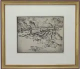 The Three Bridges, NY by Bror Julius Olsson Nordfeldt, Etching, sold May 2026