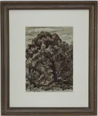 Untitled by Julius T. Bloch, Watercolor and ink, sold May 2026