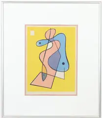 Interlocking Forms by Morris Blackburn, Serigraph, sold May 2026