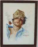 Untitled by Cesare Esposito, Watercolor, sold May 2026