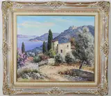 Untitled by Lucien Potronat, Oil on board, sold May 2026