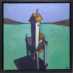 Untitled by Michael McGuire, Oil on canvas "Green Bay, sold May 2026