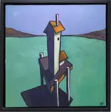 Untitled by Michael McGuire, Oil on canvas "Green Bay, sold May 2026