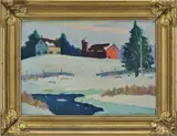 Untitled by Bert Gardner Hansalpakar, Oil on board, sold May 2026
