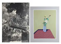 Flowers by Jimmy C. Lueders, Silkscreen print "Flowers", sold May 2026