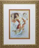 Golden Mask by Gary Benfield, Lithograph print of Gary Benfield's "Golden Mask", sold May 2026