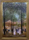 Terrasse des audience by E. J. Cygne, Oil on canvas, sold May 2026
