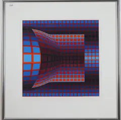 Optical Cube by Victor Vasarely, Serigraph, sold Jun 2026