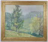 Stanford White Newcomb Macklin Frame by Whitney Hubbard, Oil on canvas, sold Jun 2026