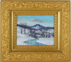 Winter by Walter Emerson Baum, Oil on board, sold Jun 2026