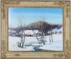 Gray Day by Walter Emerson Baum, Oil on board, sold Jun 2026