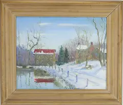 Mensch's Mill by Walter Emerson Baum, Oil on canvas, sold Jun 2026