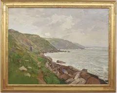 Coast of France by Edward Willis Redfield, Oil on canvas, sold Jun 2026