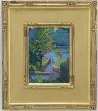 Canal Race by Harry Horn, Oil on board, sold Jun 2026