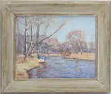 Branch Creek, by Walter Emerson Baum, Oil on board, sold Jun 2026