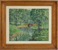 Untitled by Walter Emerson Baum, Oil on board, sold Jun 2026