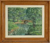 Untitled by Walter Emerson Baum, Oil on board, sold Jun 2026
