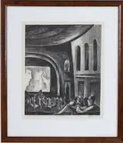 At the Movies by Leon Bibel, Lithograph, sold Jun 2026