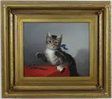 Always at Mischief by James L. Dick, Oil on canvas, sold Jun 2026