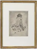 St. Germaine des Pres, Paris by John Marin, Etching, sold Jun 2026