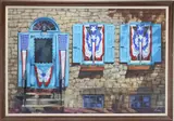 Patriotic Display (The Francis Erwin House, 1806, 127 Ct. Str., Newtown, PA) by R. John Foster, Oil on canvas, sold Jun 2026