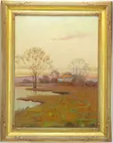 Rural Maryland Sunset by Clark Summers Marshall, Oil on canvas, sold Jun 2026