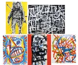 Warriors by Louis Tavelli, Oil on paper and mixed media/collage, sold Jun 2026