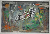 Lord what fools those mortals be by Wolfgang Roth, Mixed media on board, sold Jun 2026