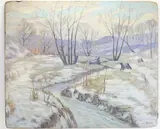 Untitled by Howard Ellis, Oil on board, sold Jun 2026