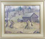Untitled by Arthur Kowalski, Oil on board, sold Jun 2026