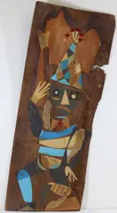 Untitled by Wolfgang Roth, Mixed media and collage on a natural wood board, sold Jun 2026