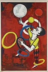 Untitled by Wolfgang Roth, Oil on board, sold Jun 2026