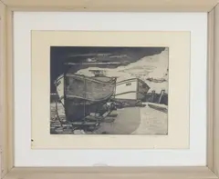 Jersey Boats by Morris Blackburn, Engraving, sold Jul 2026