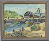 Untitled by Ethel Warwick, Oil on board, sold Jul 2026