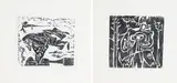 Untitled by Abraham Hankins, Woodblock prints (2), sold Jul 2026