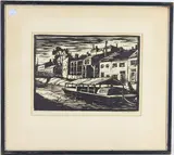 Canal Clipper by Dorothy Van Houten Harrison, Woodblock prints, sold Jul 2026