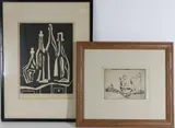 Bottles by Peter Boyle, Linocut, sold Jul 2026